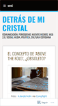 Mobile Screenshot of detrasdemicristal.wordpress.com