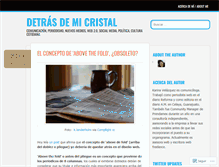 Tablet Screenshot of detrasdemicristal.wordpress.com