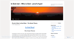 Desktop Screenshot of isgodreal.wordpress.com