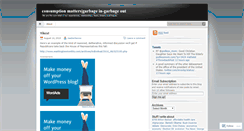 Desktop Screenshot of consumptionmatters.wordpress.com