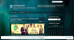 Desktop Screenshot of globallinkbpo.wordpress.com