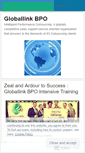 Mobile Screenshot of globallinkbpo.wordpress.com