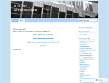 Tablet Screenshot of aisforarchitecture.wordpress.com
