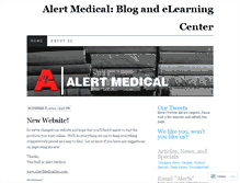 Tablet Screenshot of alertmedical.wordpress.com