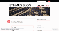 Desktop Screenshot of blogisthmus.wordpress.com