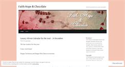 Desktop Screenshot of faithhopechocolate.wordpress.com