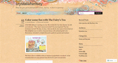 Desktop Screenshot of crystalwhimsey.wordpress.com