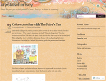 Tablet Screenshot of crystalwhimsey.wordpress.com