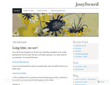 Tablet Screenshot of joaylward.wordpress.com