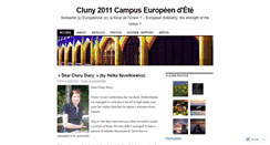 Desktop Screenshot of cluny2011.wordpress.com