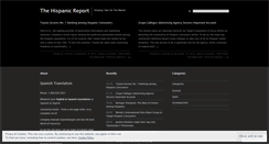 Desktop Screenshot of hispanicreport.wordpress.com