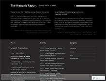 Tablet Screenshot of hispanicreport.wordpress.com