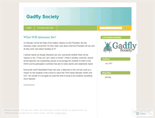 Tablet Screenshot of gadflysociety.wordpress.com