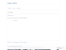 Tablet Screenshot of mariadrews.wordpress.com