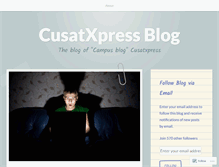 Tablet Screenshot of cusatxpressblog.wordpress.com