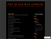 Tablet Screenshot of blackmancometh.wordpress.com