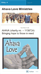 Mobile Screenshot of ahavaloveministries.wordpress.com