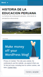 Mobile Screenshot of educacionperuana.wordpress.com