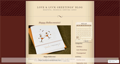 Desktop Screenshot of loveandluckgreetings.wordpress.com