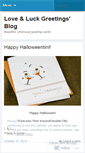 Mobile Screenshot of loveandluckgreetings.wordpress.com