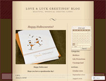 Tablet Screenshot of loveandluckgreetings.wordpress.com