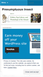 Mobile Screenshot of presumptuousinsect.wordpress.com