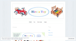 Desktop Screenshot of hireatoy.wordpress.com