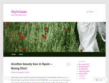 Tablet Screenshot of iamstylicious.wordpress.com