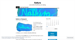 Desktop Screenshot of nattura.wordpress.com