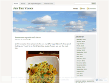 Tablet Screenshot of jenthevegan.wordpress.com