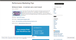 Desktop Screenshot of performancemarketingtips.wordpress.com