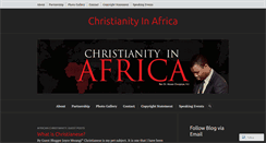 Desktop Screenshot of christianityinafrica.wordpress.com