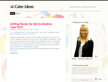 Tablet Screenshot of cakeideas.wordpress.com