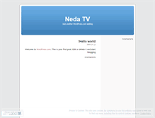 Tablet Screenshot of nedatv.wordpress.com