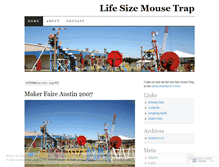 Tablet Screenshot of lifesizemousetrap.wordpress.com