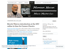 Tablet Screenshot of moviemasterclass.wordpress.com