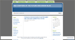 Desktop Screenshot of nsachapterspeak.wordpress.com