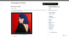 Desktop Screenshot of aparadigmofcolors.wordpress.com