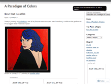 Tablet Screenshot of aparadigmofcolors.wordpress.com