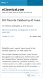 Mobile Screenshot of eclassical.wordpress.com