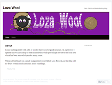 Tablet Screenshot of lozawool.wordpress.com