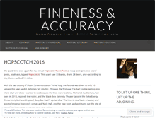 Tablet Screenshot of finenessandaccuracy.wordpress.com