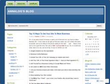 Tablet Screenshot of annalogblog.wordpress.com