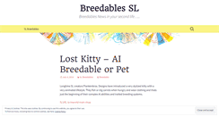 Desktop Screenshot of breedables.wordpress.com