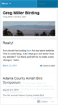 Mobile Screenshot of gregmillerbirding.wordpress.com