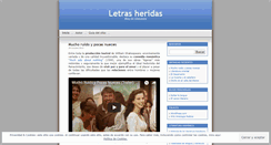 Desktop Screenshot of letrasheridas.wordpress.com