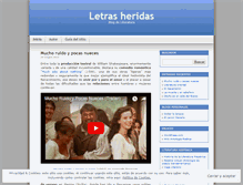 Tablet Screenshot of letrasheridas.wordpress.com