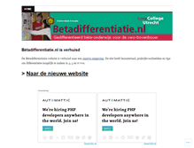 Tablet Screenshot of betadifferentiatie.wordpress.com