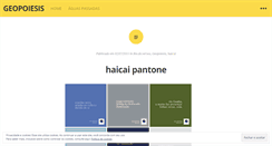 Desktop Screenshot of geopoiesis.wordpress.com
