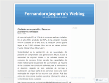 Tablet Screenshot of fernandorojasparra.wordpress.com